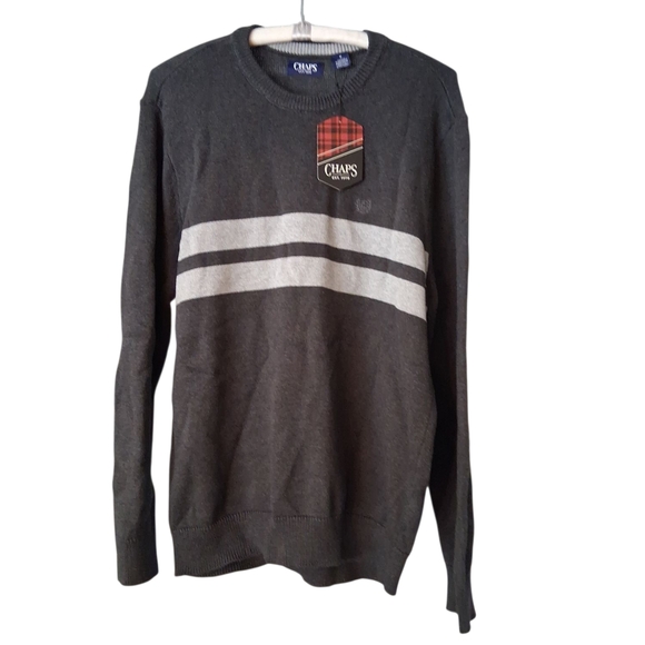 Chaps Gray Men's Sweater - Picture 1 of 8
